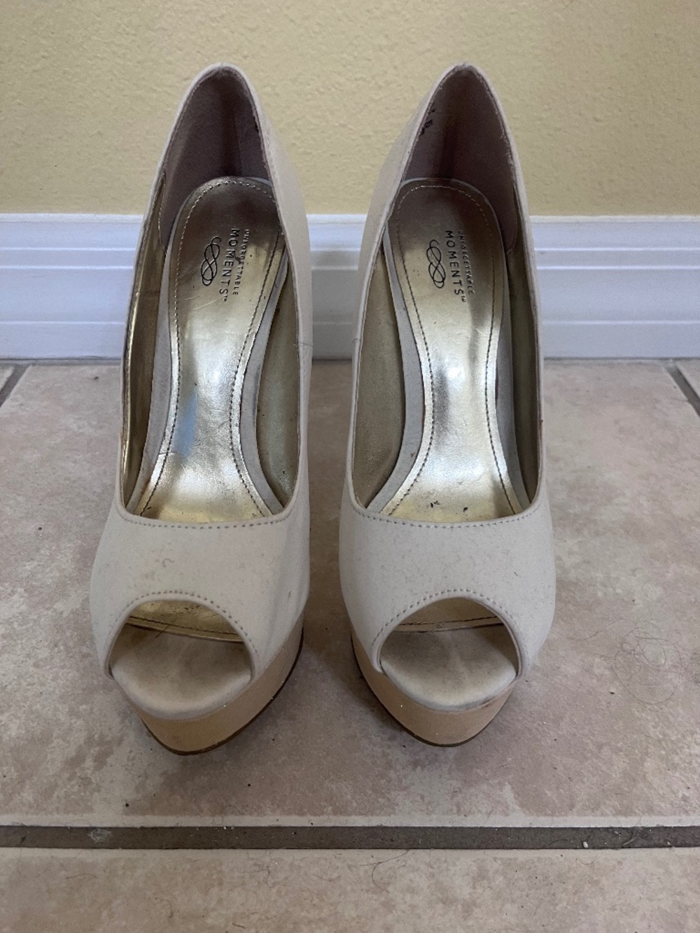 Ivory Spike Heels